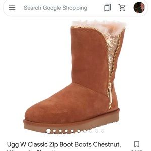 UGG Classic Glitter Zip